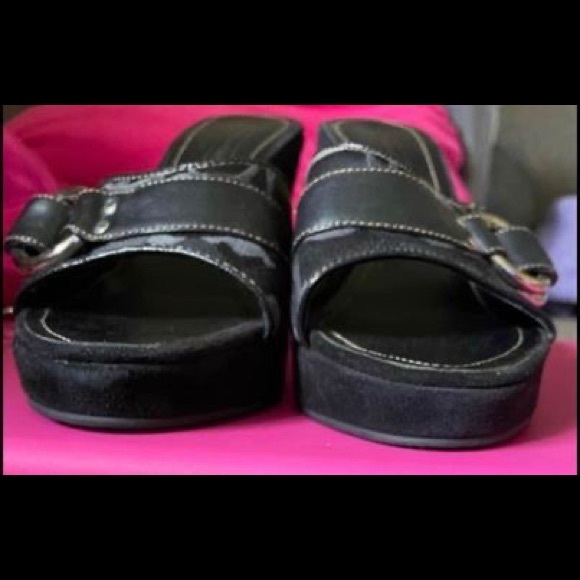 Coach “Meredith” Women’s Black Open Toe Sandal Size 8B - Picture 3 of 8